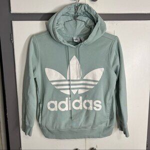 Adidas Originals Trefoil Women’s Seafoam blue Size Small kangaroo pouch